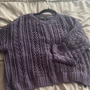 Kendall & Kylie Lavender Knit Sweater